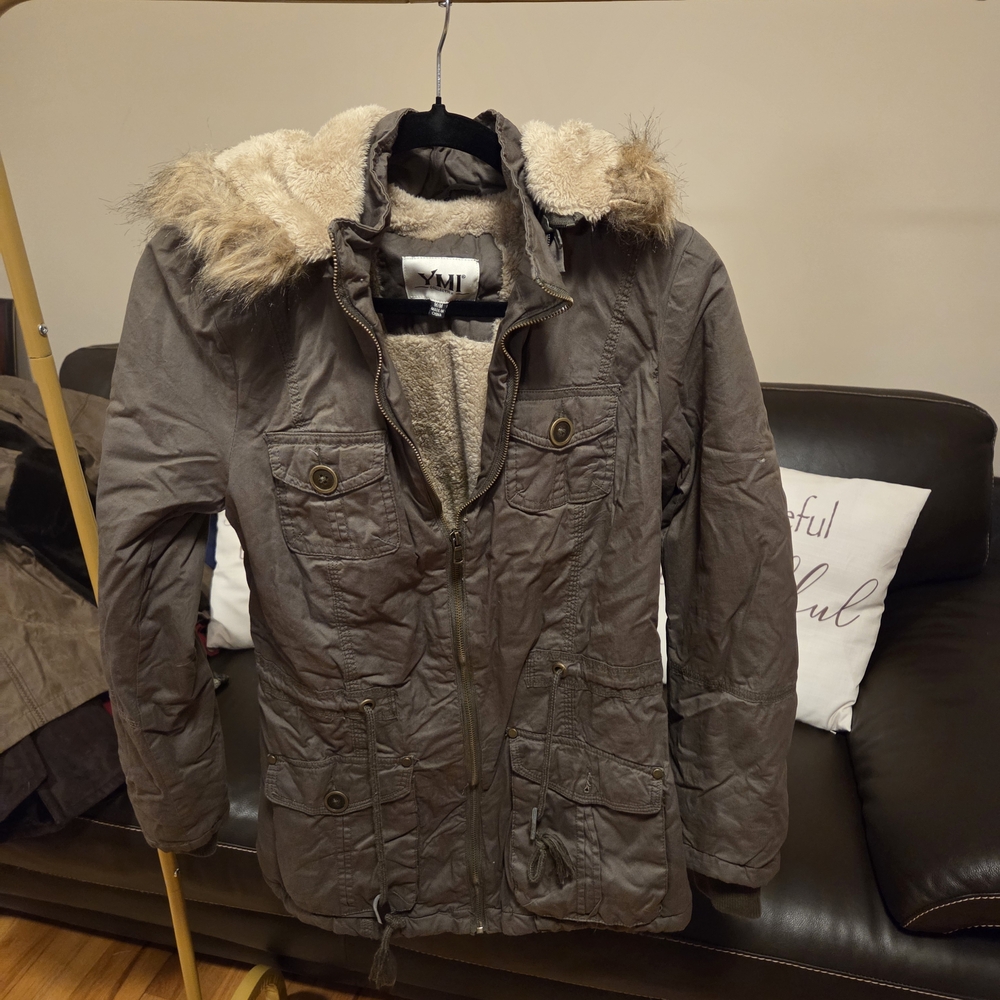 YMI Brown Jacket with Cream Lining